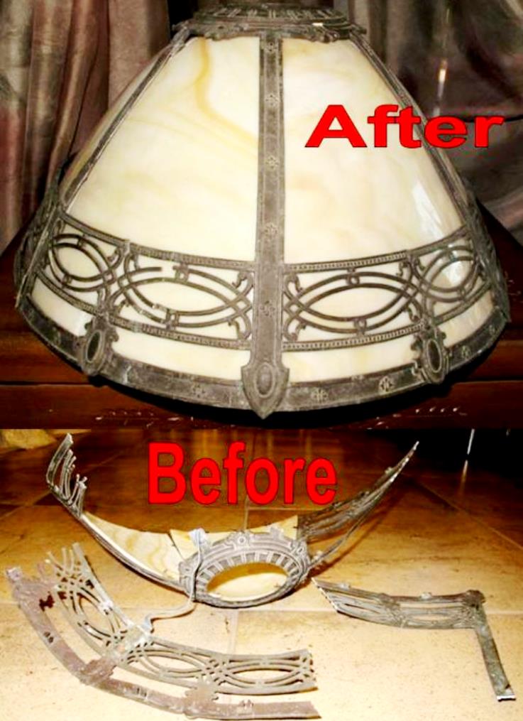 Slag Repair Lamp Shade Pro, How To Fix Broken Lamp Shade