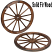 Fir Wood Wagon Wheel Chandelier 24-36"