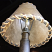 Rawhide Lampshade & Light Bulb