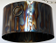 Torched metal lampshade