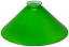 Green pool table glass shade