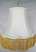 Bell Silk Lamp Shade w/Gold Fringe