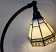 Adjustable Tiffany Accent Lamp w/Heavy Cast Iron Base