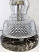 Vintage Crystal Lamp Gray Drum Shade
