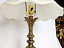 Vintage Crystal & Ornate Brass Lamp