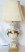 Vintage Porcelain Lamp with 3-D Flowers