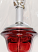 Red Glass Hollywood Regency Lamp