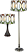 Modern Tiffany Lamp Set