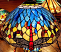 Red Dragonflies Tiffany Lamp Shade with Lighted Base