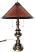 Vintage Lamp w/Mica Shade