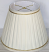 Pleated Lamp Shade w/Gold Trim