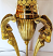 Brass Rams Head Lamp