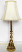 Brass Buffet Lamp w/Claw Foot