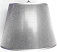 Metallic Silver Gray Oval Lamp Shade