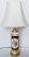 Mid Century Porcelain Lamp 26"H