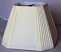 Cream square lamp shade pleated corners