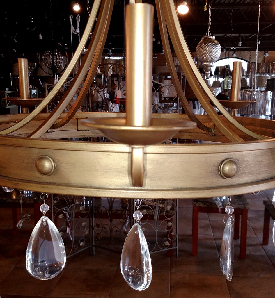 Antique gold chandelier