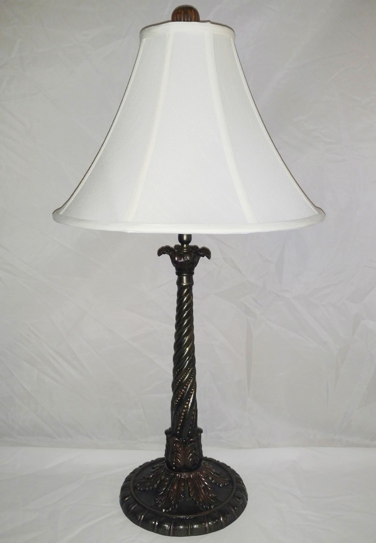 Cast Iron Rust Bronze Lamp