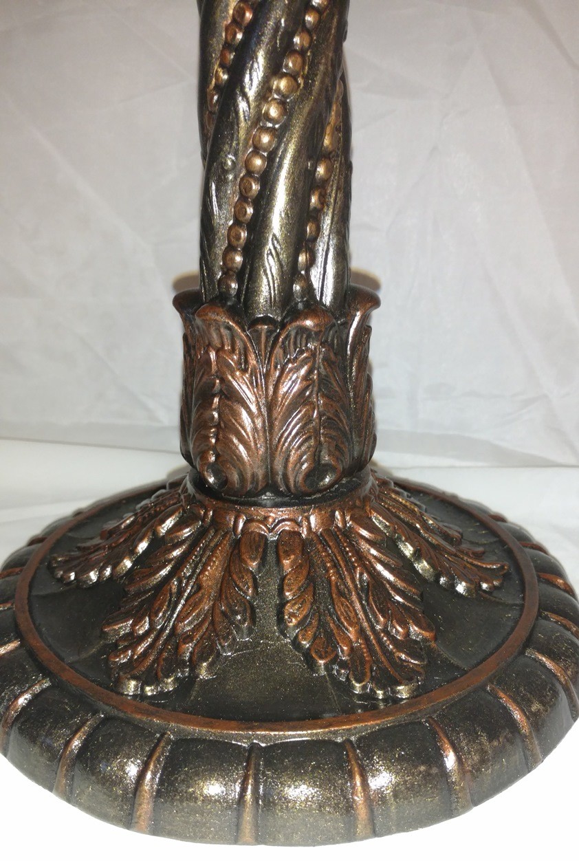 Cast Iron Rust Bronze Lamp