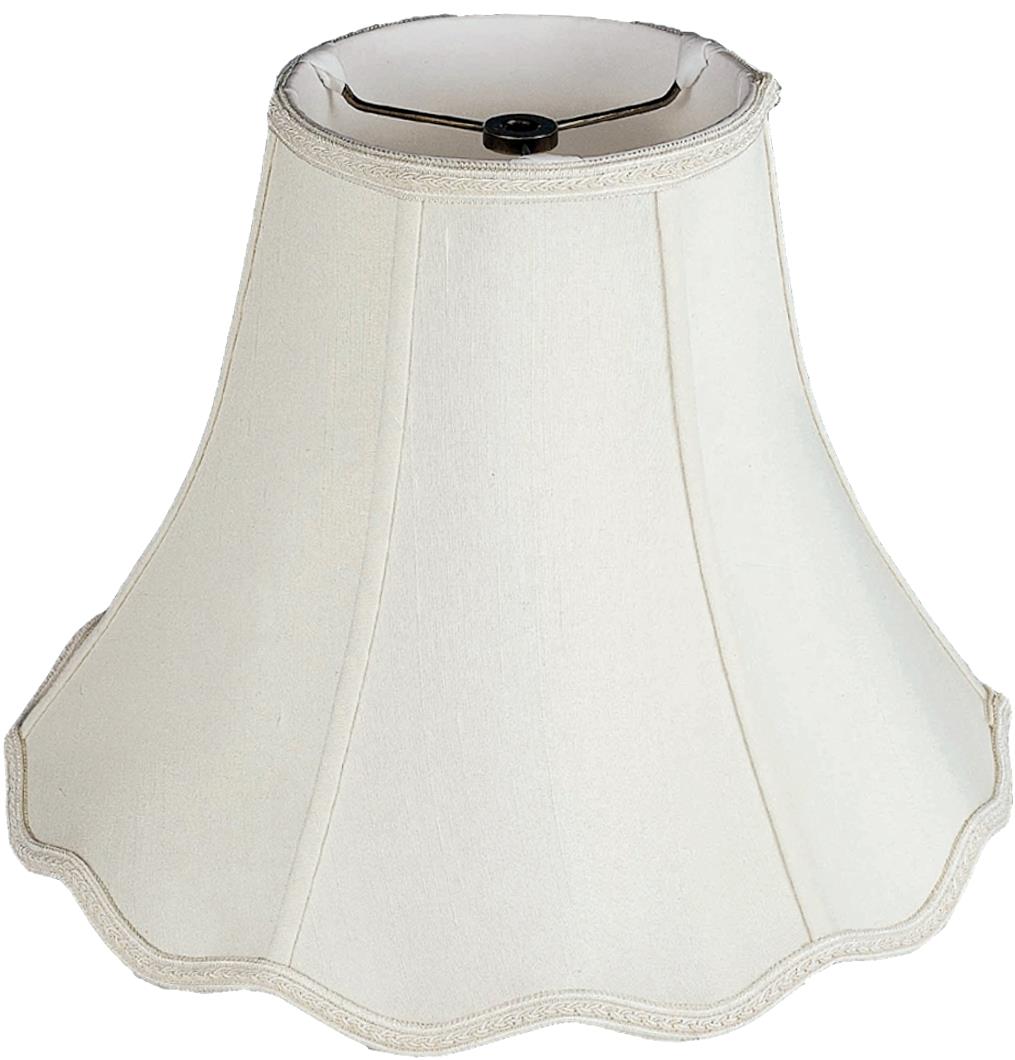 Scallop Bottom Bell Silk Lamp Shade