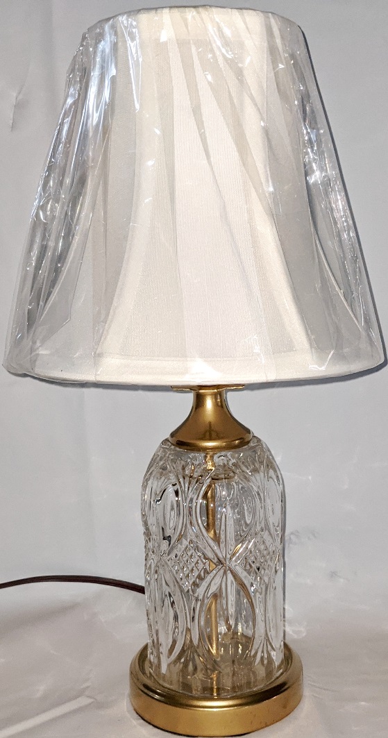 Small Vintage Crystal Lamp