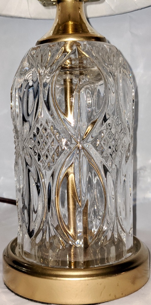 Small Vintage Crystal Lamp
