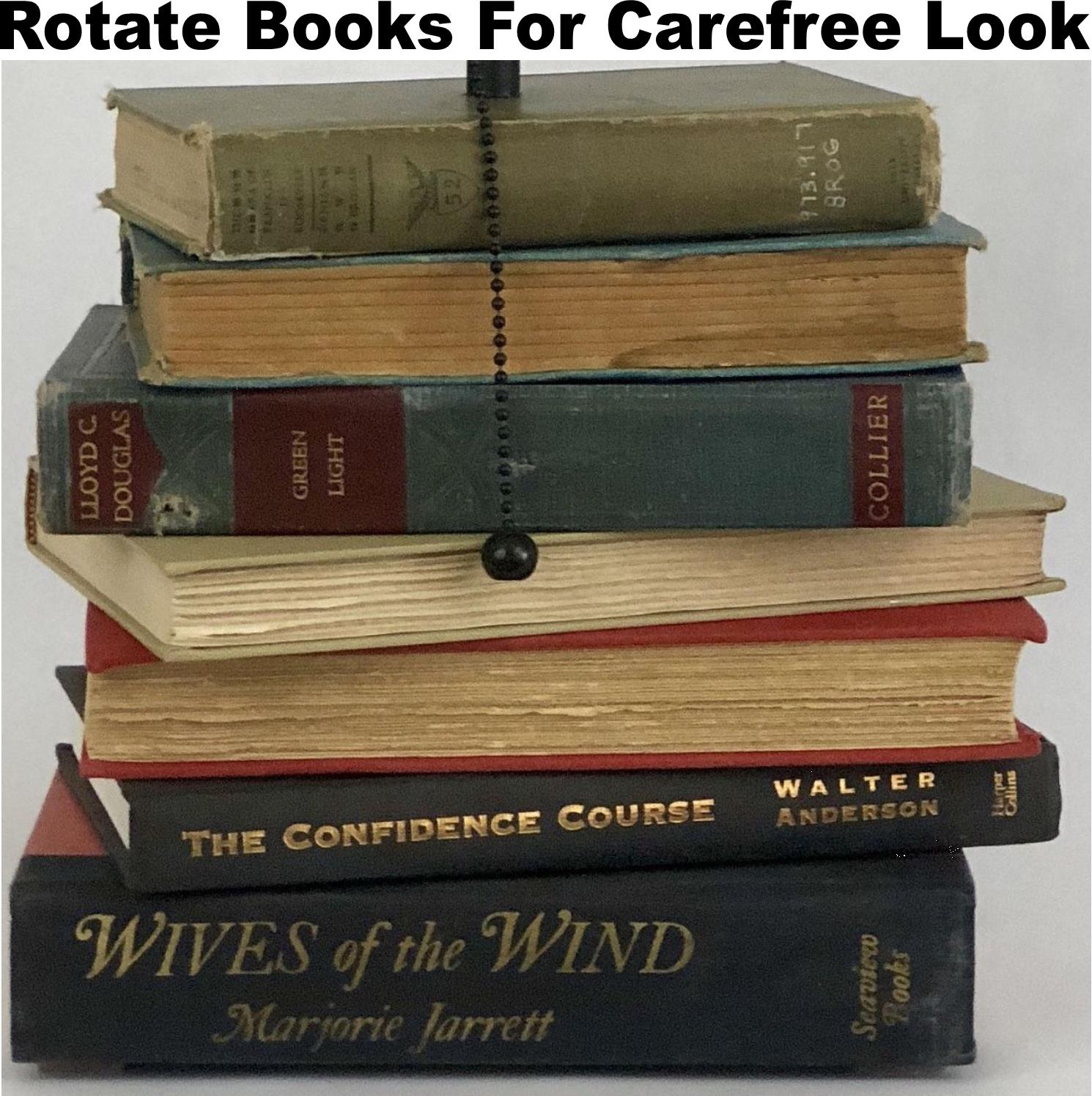 Rotate Books for Carefree Look