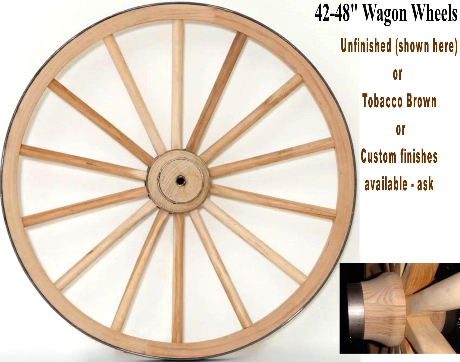 Large Wagon Wheel Chandelier Finishes