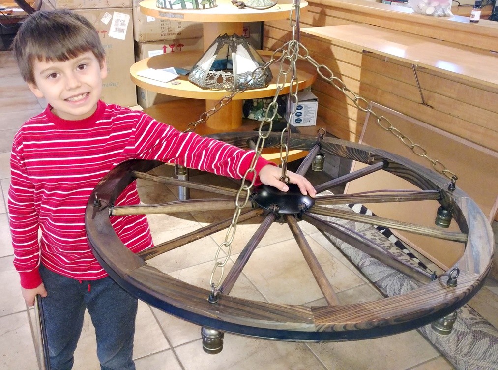 Colton Hoyle & Wagon Wheel Chandelier