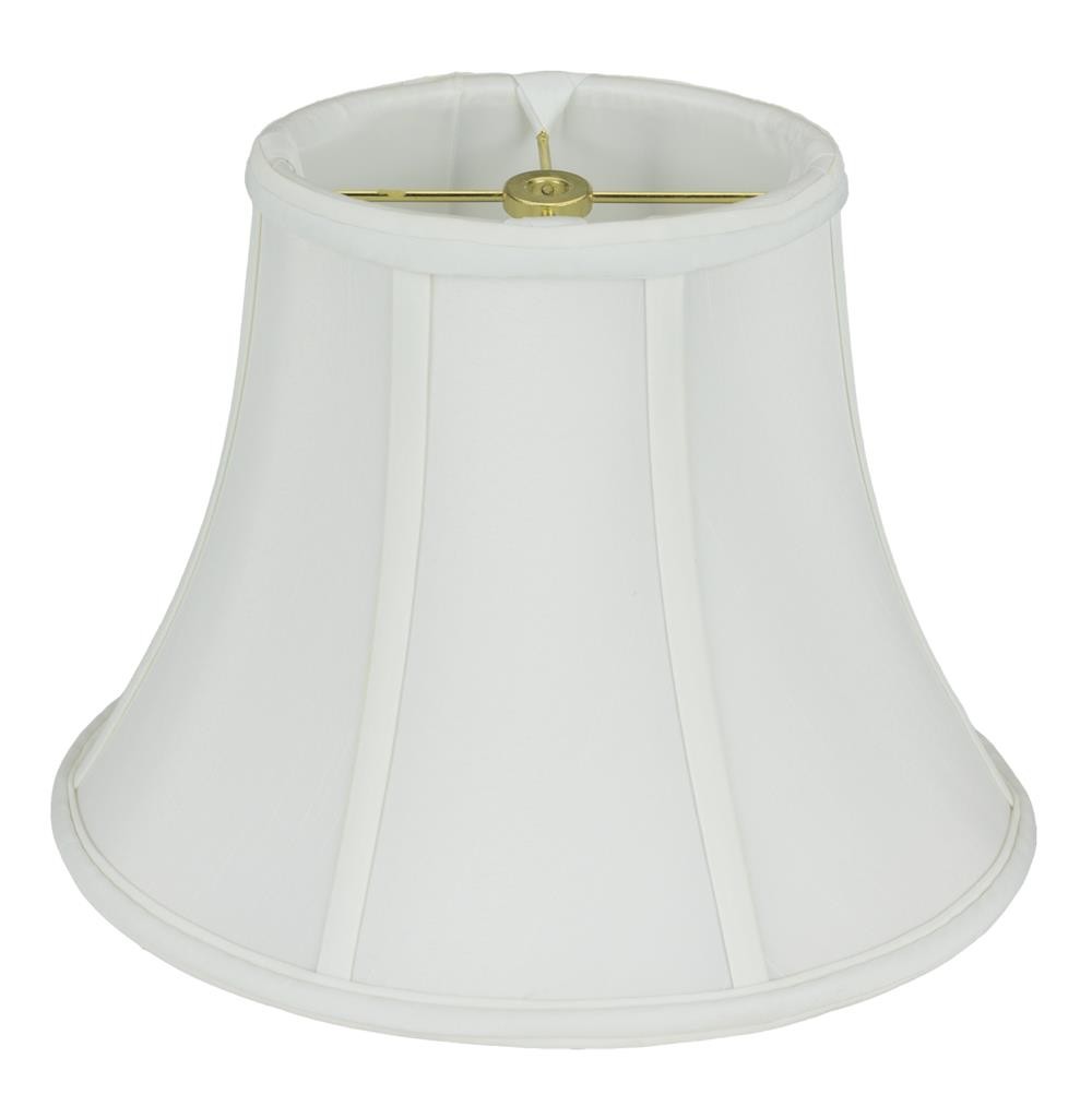 Oval Lampshade White Silk