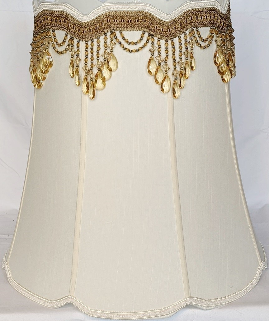 Custom Victorian Silk Lamp Shade 14-18"W