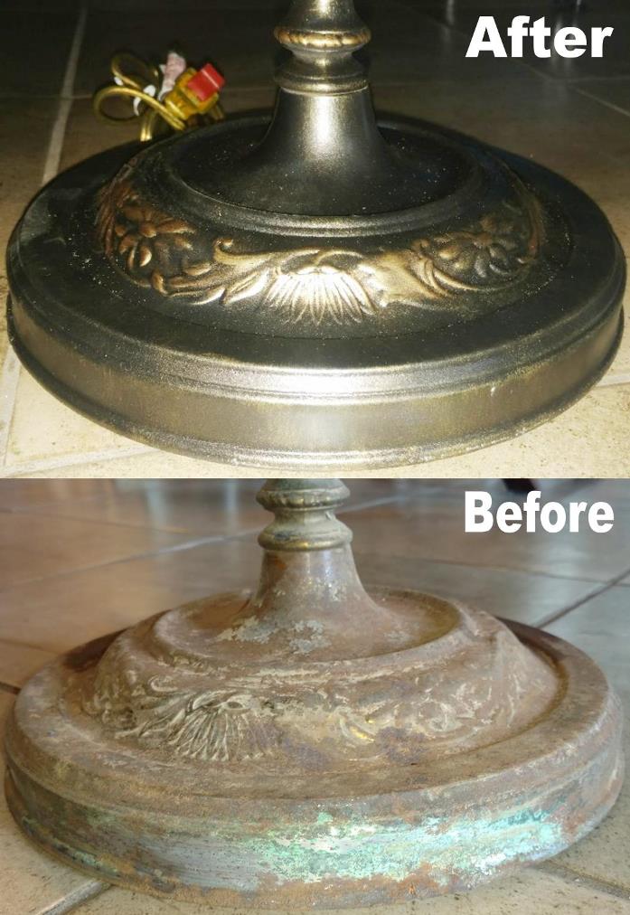 Floor Lamp Repair Before & After