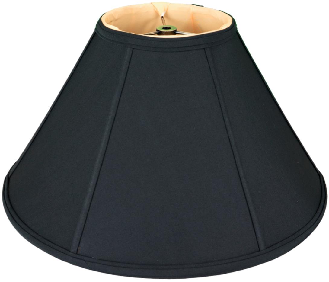 Black Silk Coolie Lamp Shades 16-24"W
