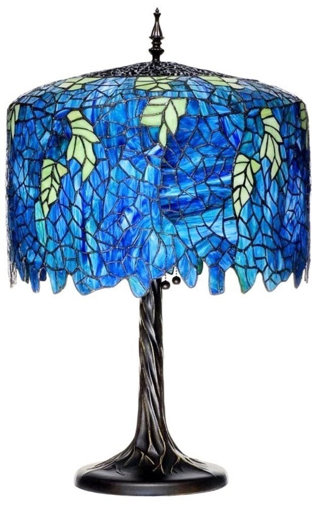 Blue Wisteria Tiffany Lamp 26"H