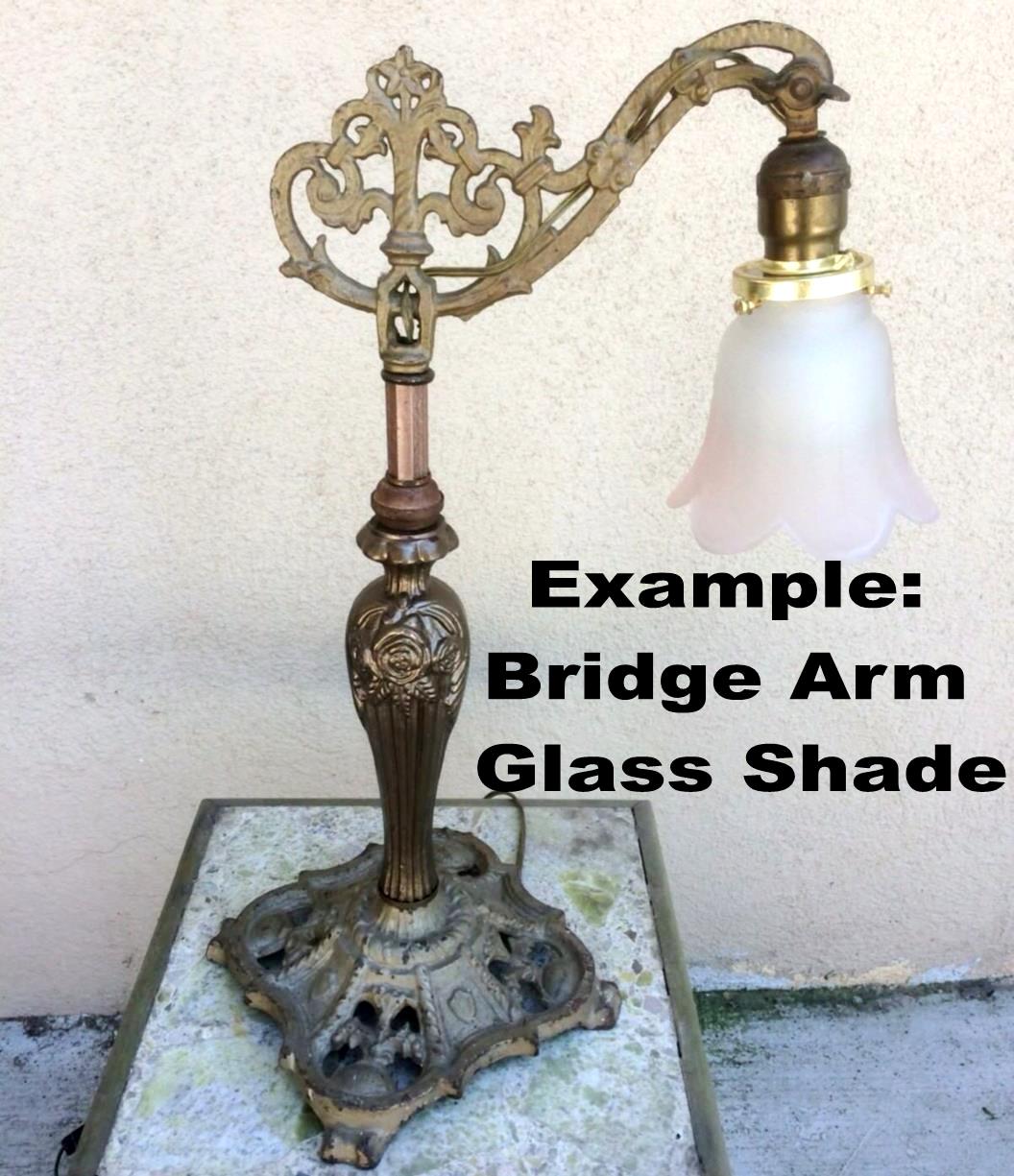 Bridge Arm Glass Shade Example