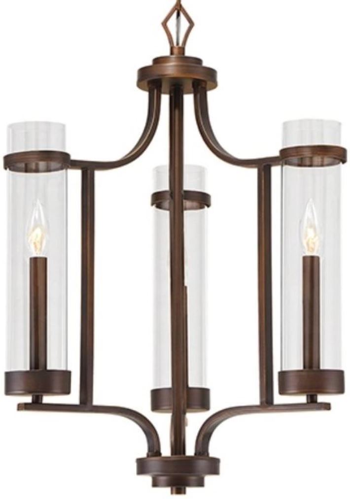 Milan Rubbed Bronze Candlestick Chandelier 20"Wx26"H