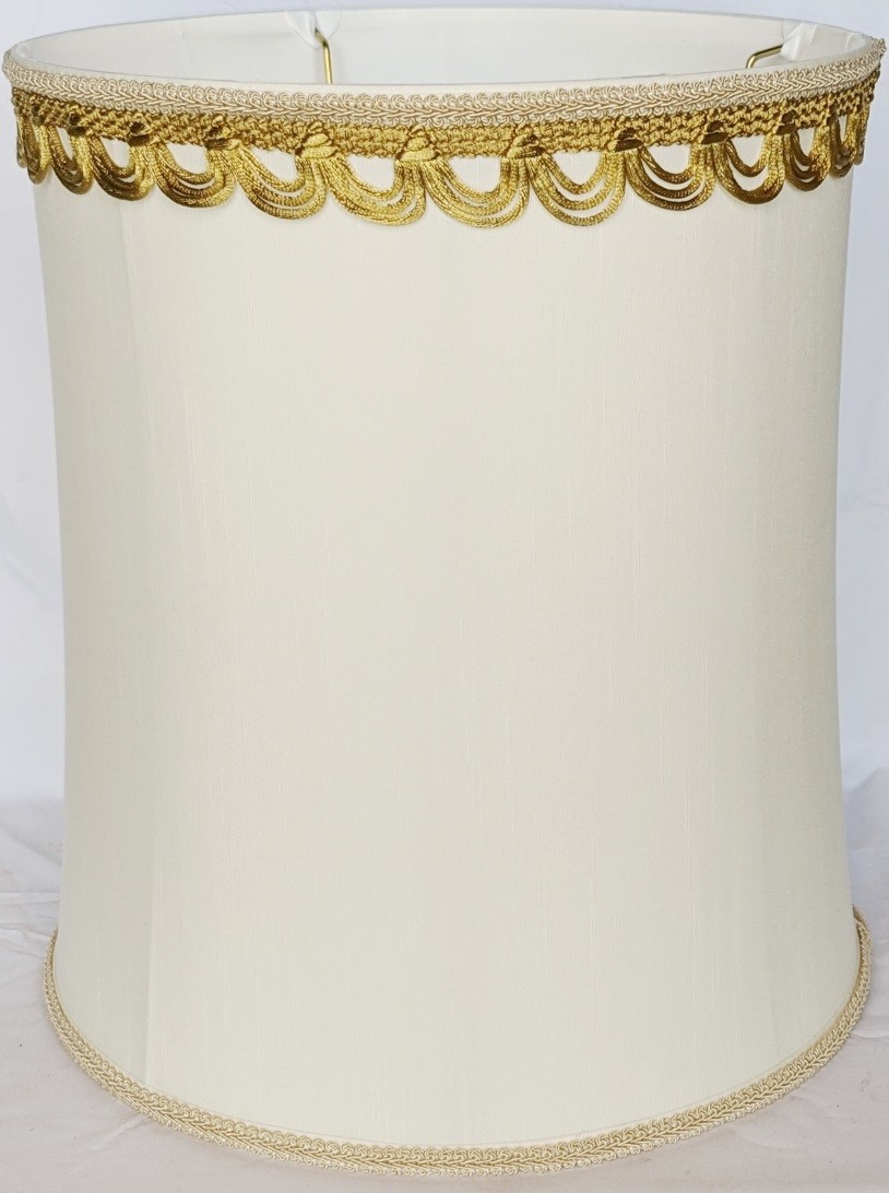 Custom Bell Drum Silk Lamp Shade 12-18"W