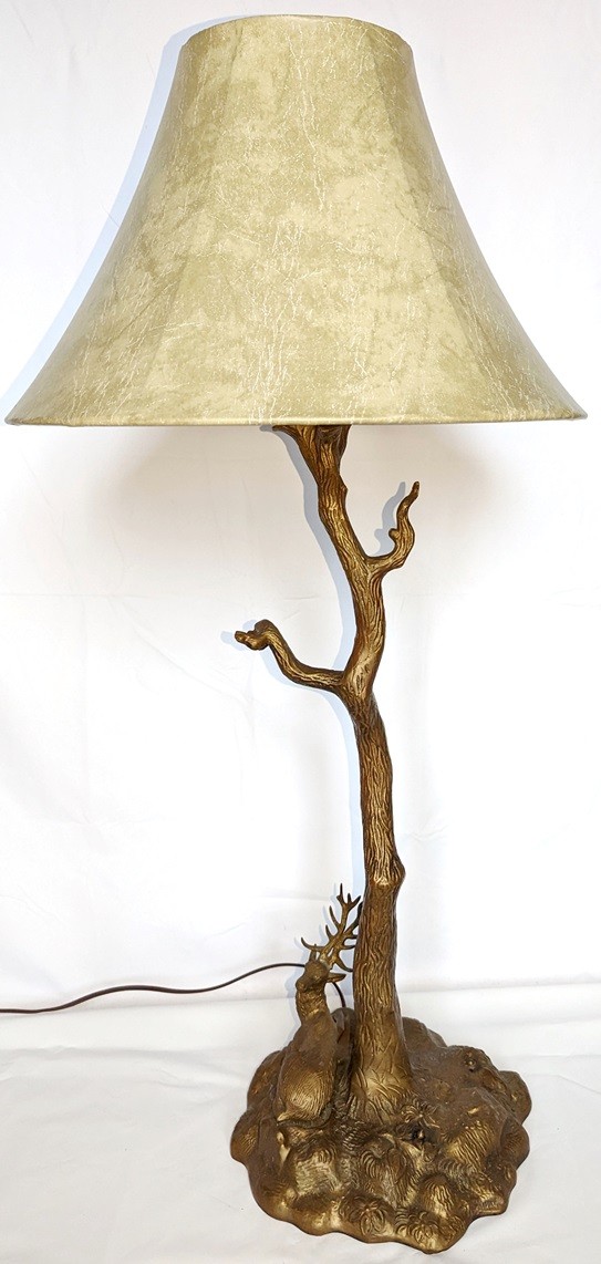 Deer & Tree Lamp 32"H - Sale !