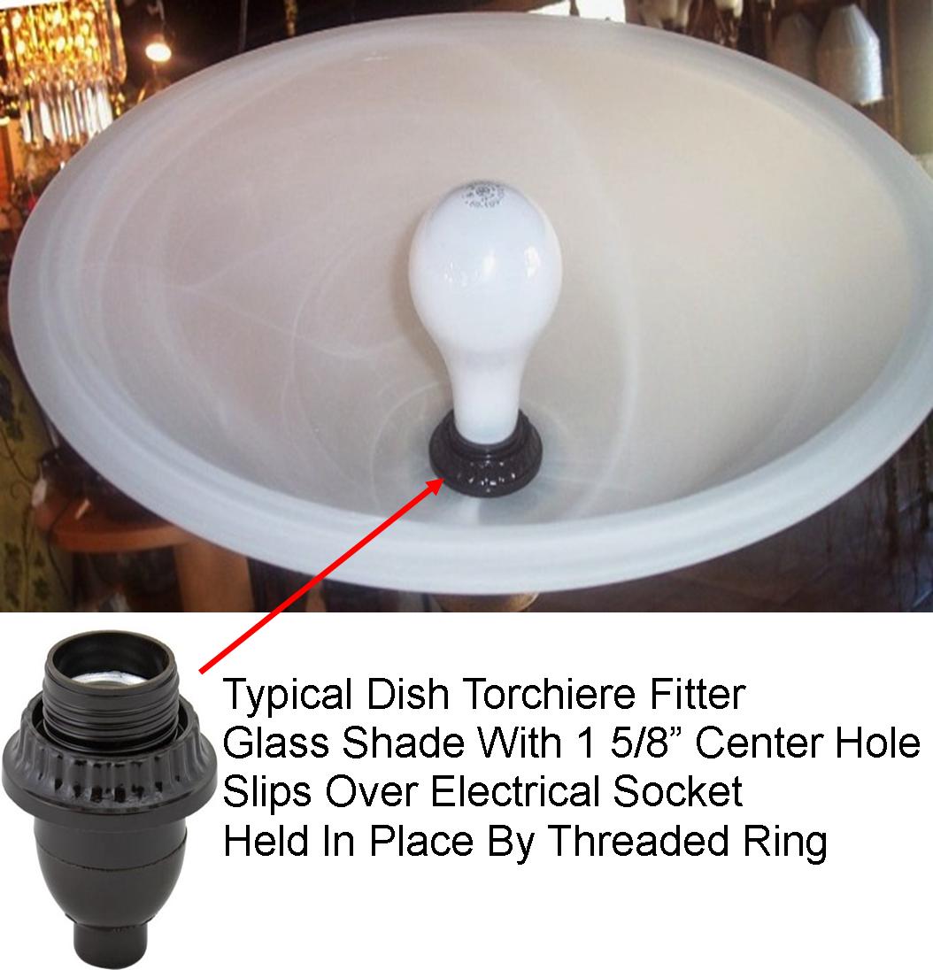 Example: Dish Torchiere Shade Fitter
