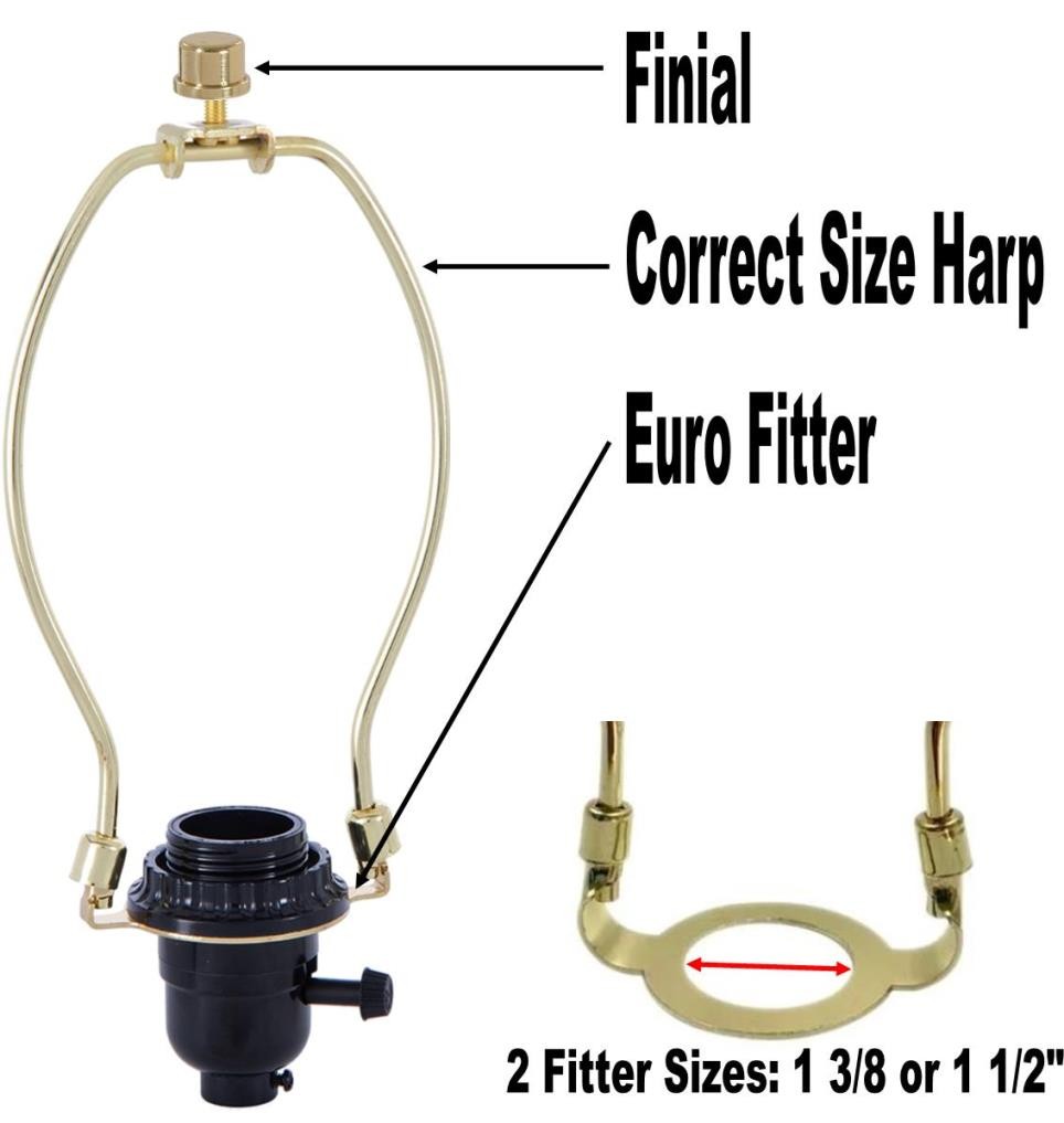 Euro Lamp Shade Adapter Kit - Sale !