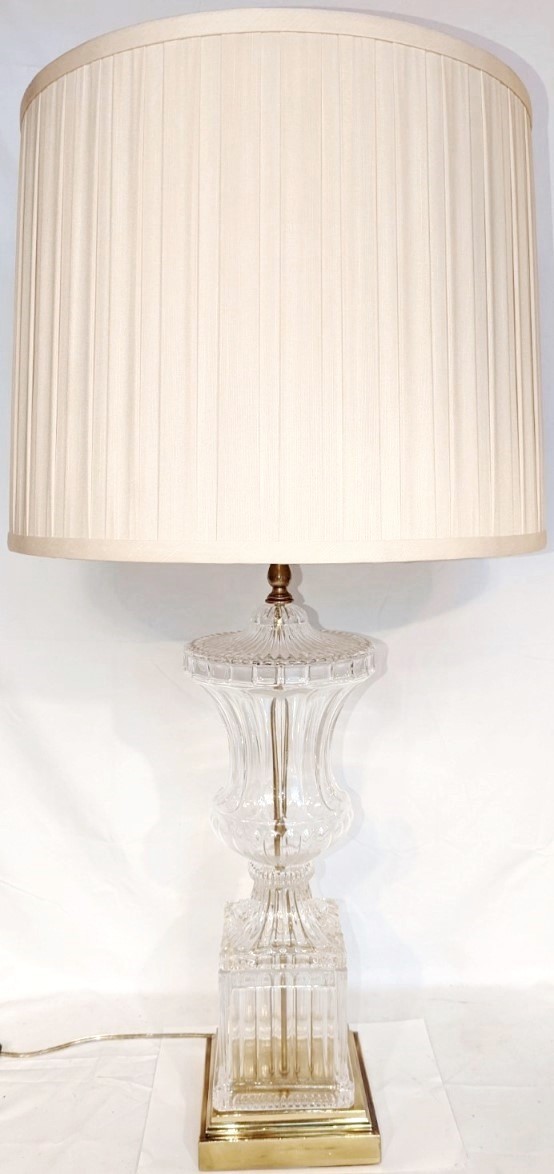 Fine Luxurious Crystal Lamp 34"H - Sale !