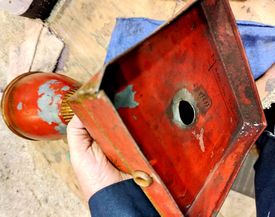 Antique French Lamp Base Restoration