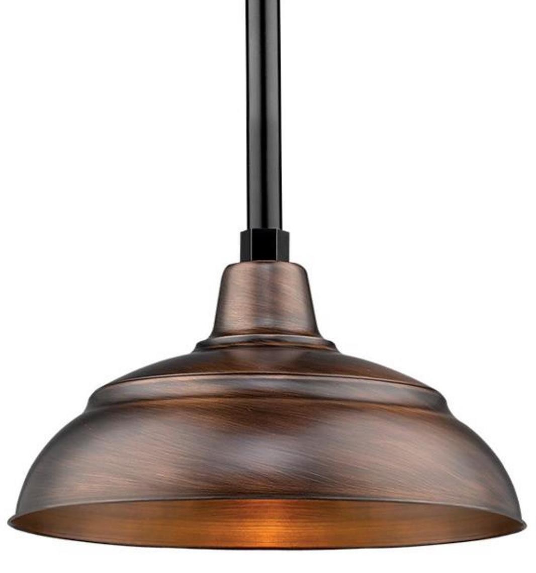 Genuine Copper Pendant Light Indoor-Outdoor 14-17"W
