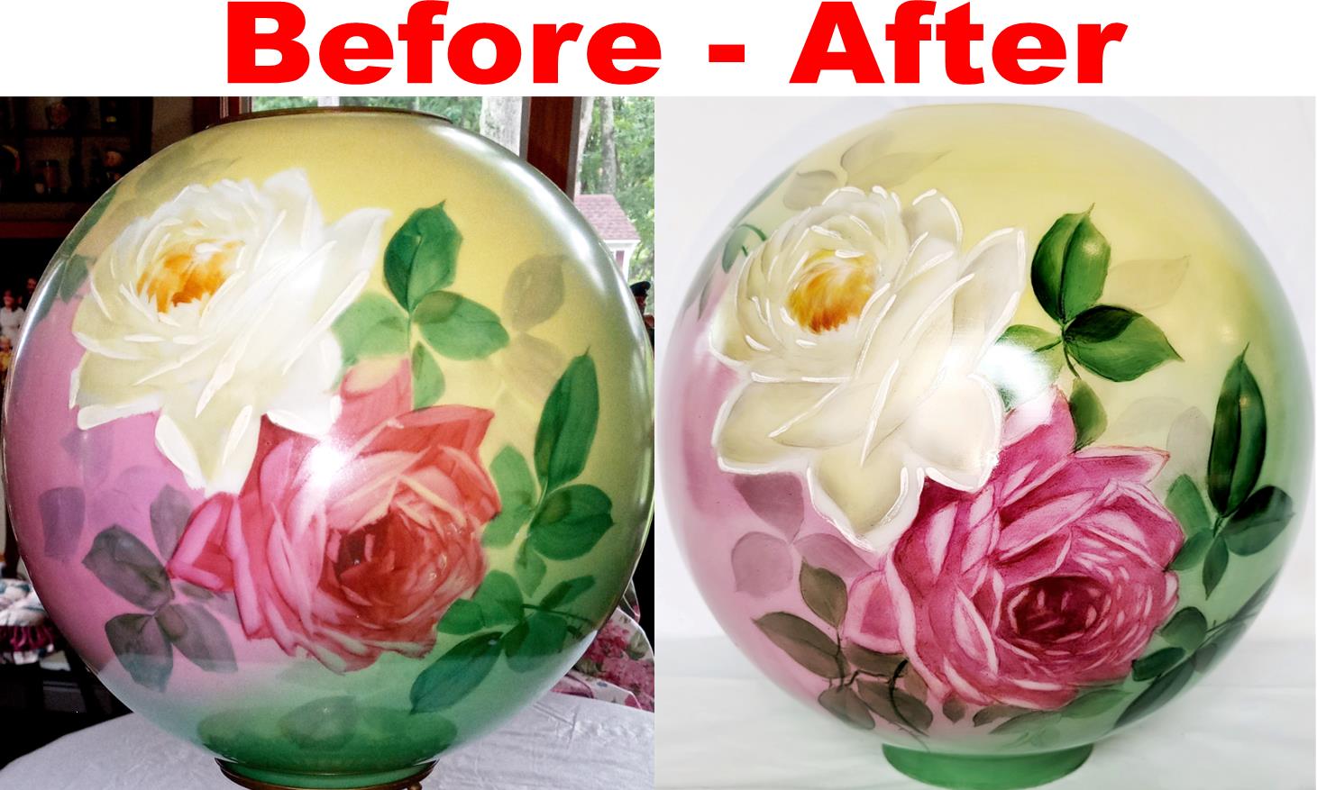 Hand Painted Glass Shade