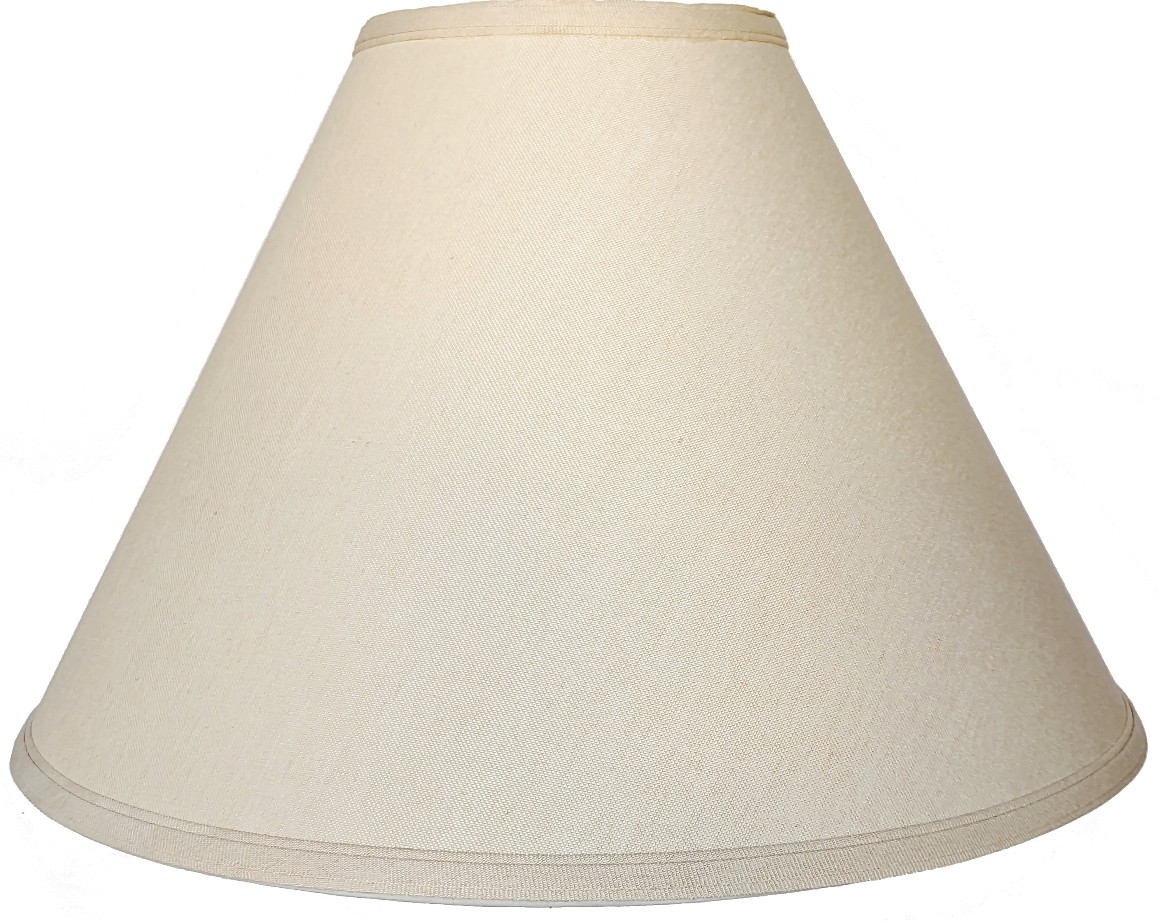 Homespun Linen Coolie Lamp Shade 17-21"W - Sale !
