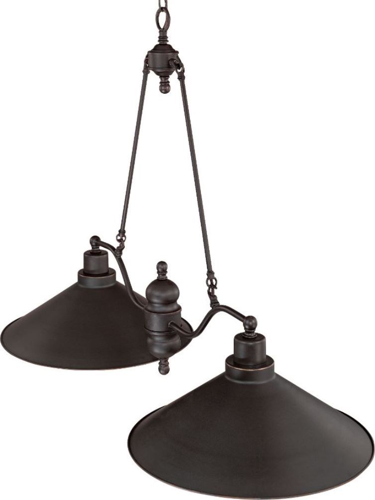 Bronze Island or Pool Table Light 40"Wx28"H