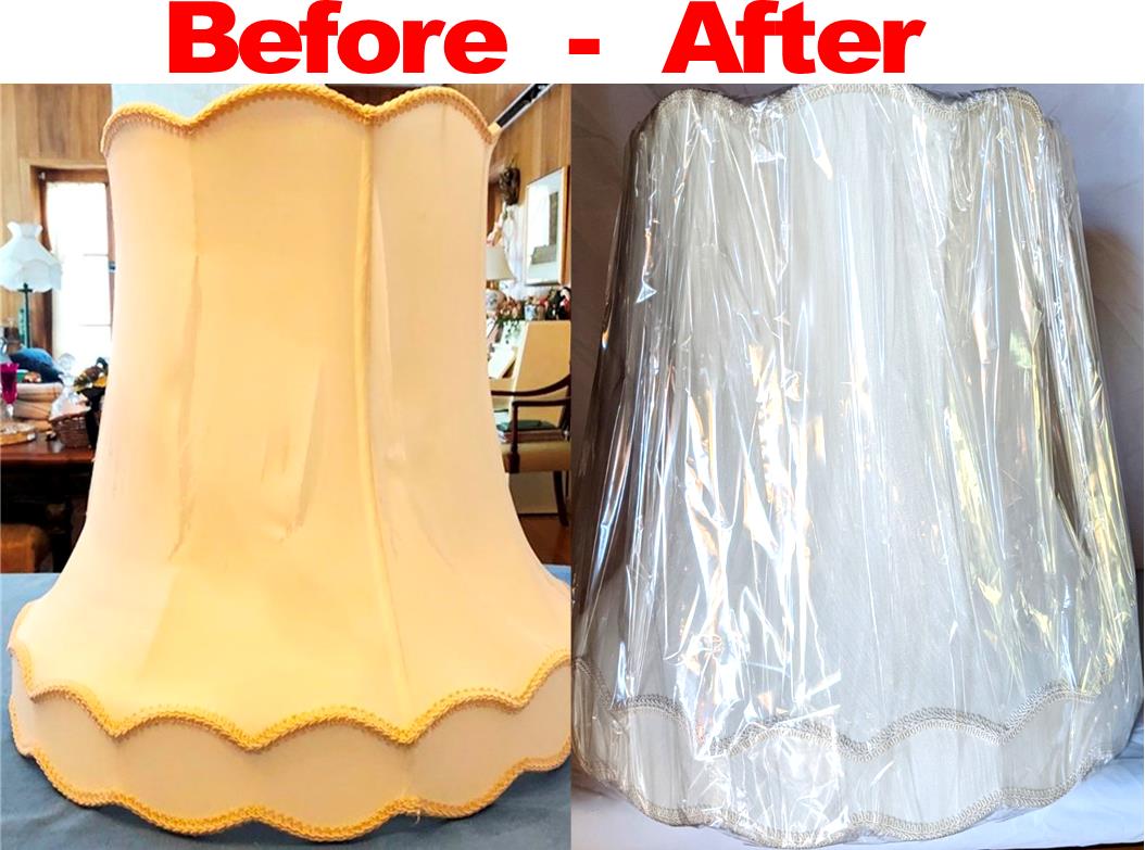 Silk Lamp Shade Recover