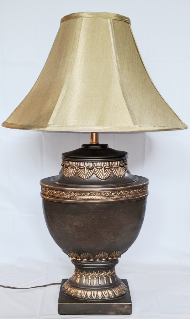Large Bronze Lamp 30"H - Sale !