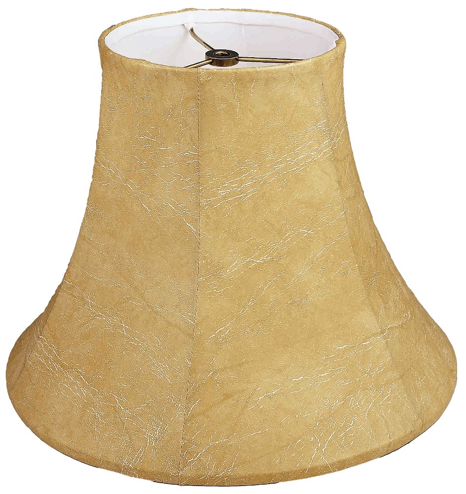 Bell Faux Leather Lamp Shade 8-18"W