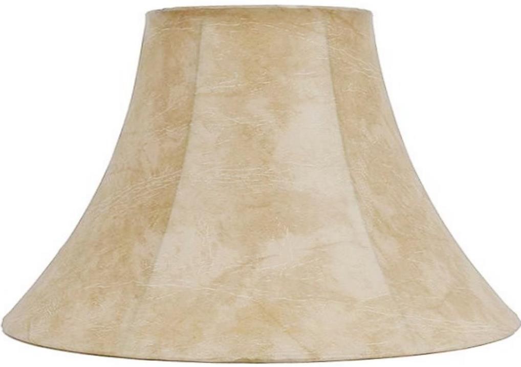 Leather Look Bell Lamp Shade 12.5"W - Sale !